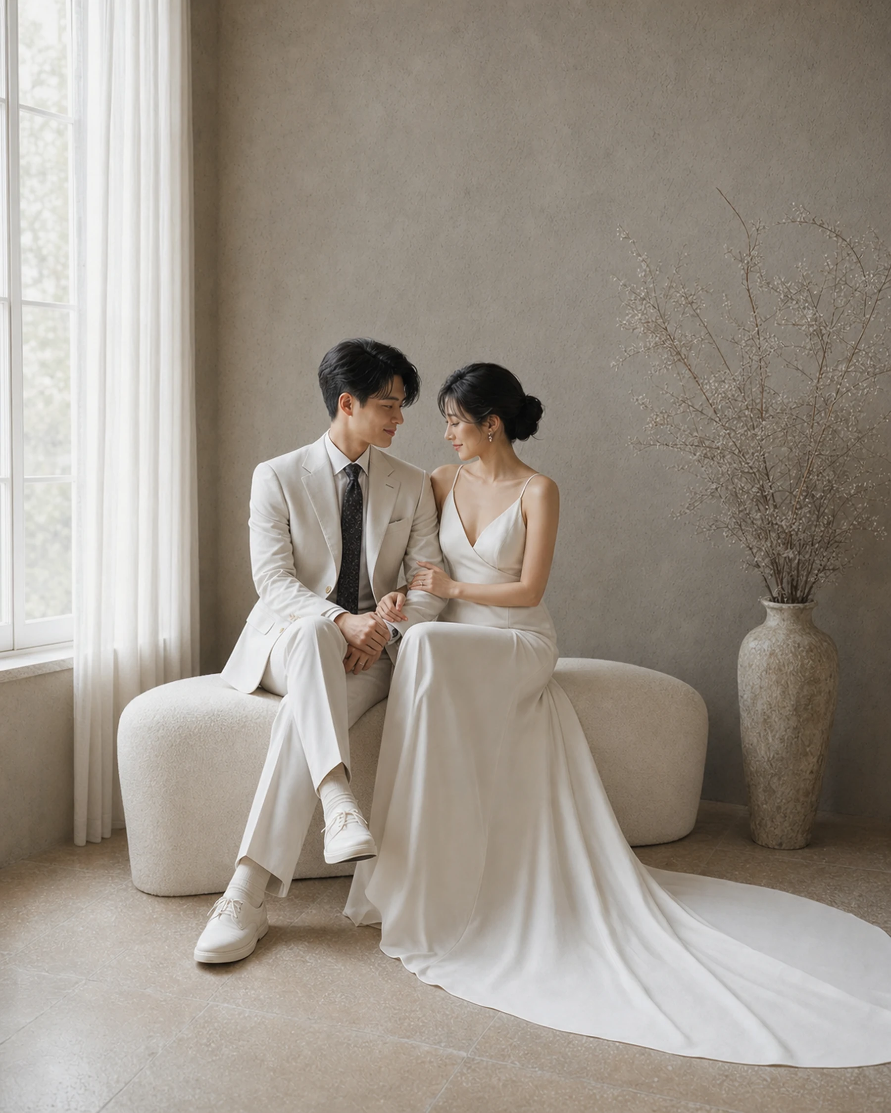 新人坐姿合照